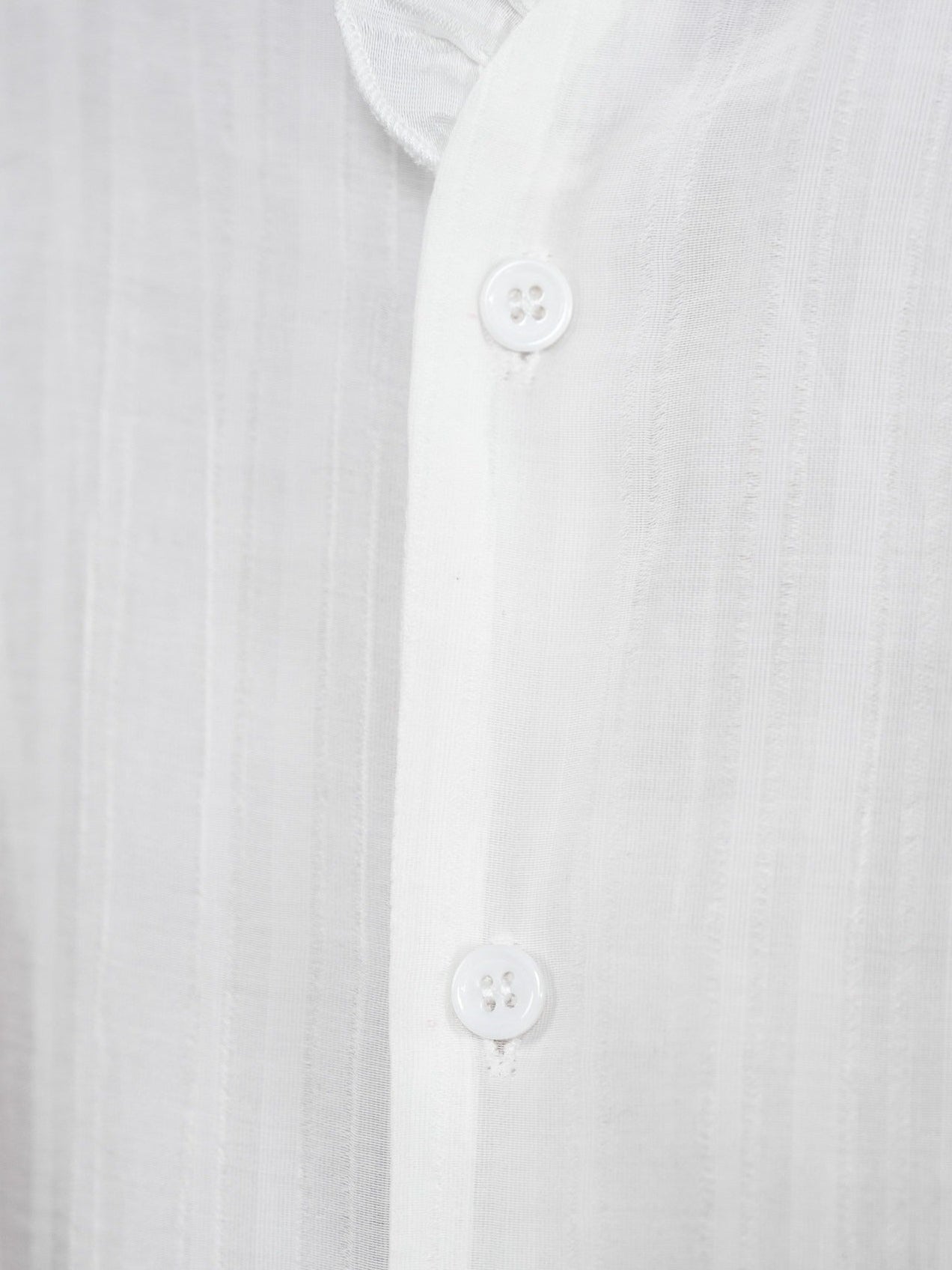 Ruffle V - Neck Sheer Textured Shirt - Rick Circus