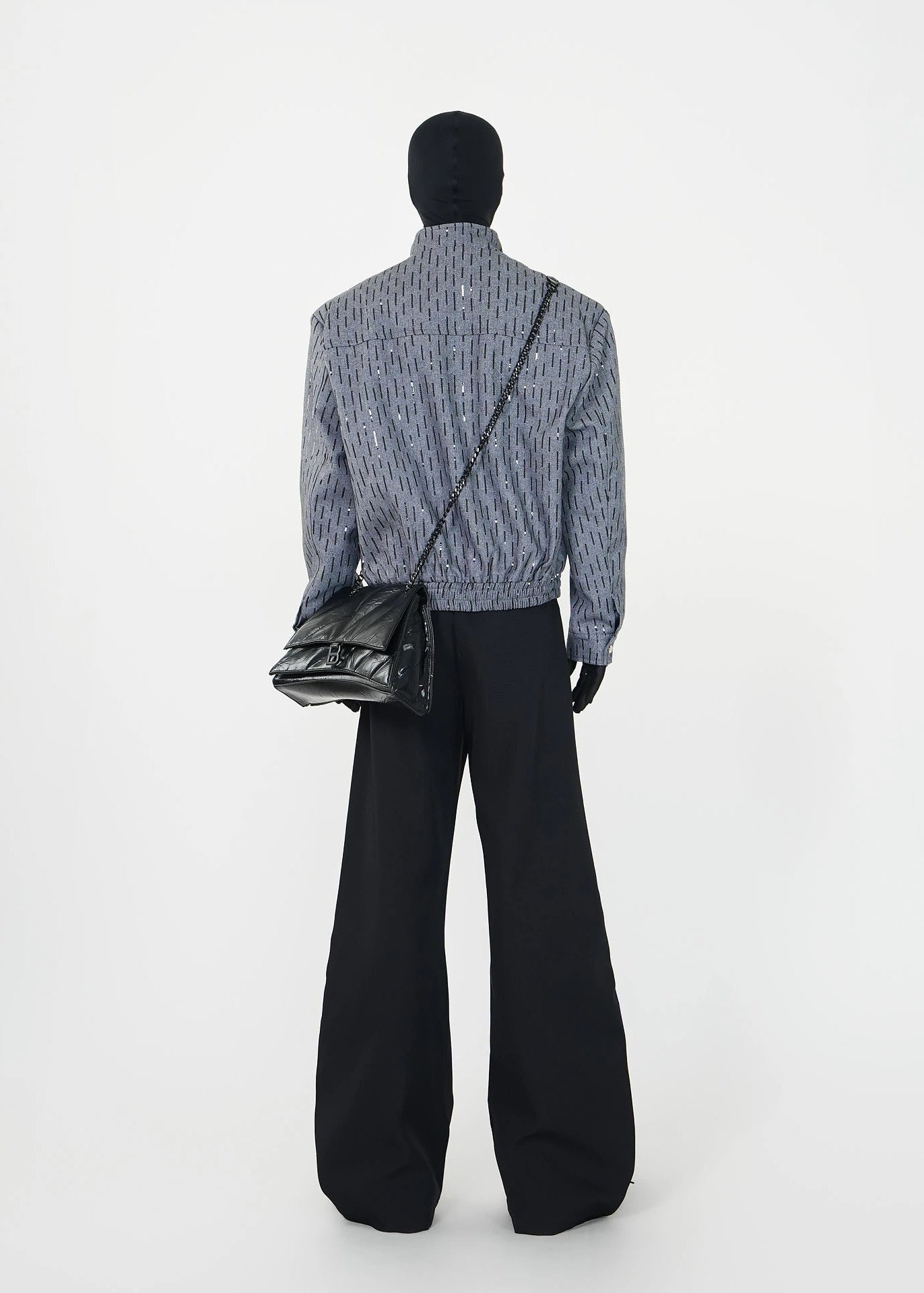 Shimmer Texture Cropped Jacket - Rick Circus