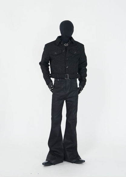 Short Shearling Padded Jacket - Rick Circus