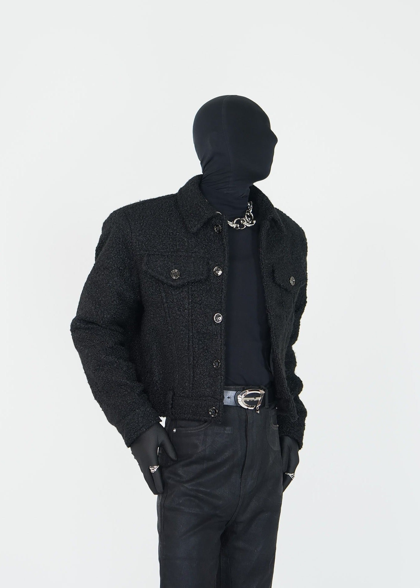 Short Shearling Padded Jacket - Rick Circus