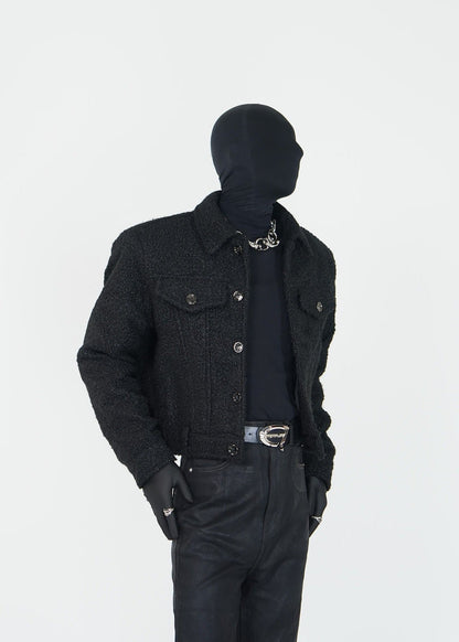 Short Shearling Padded Jacket - Rick Circus