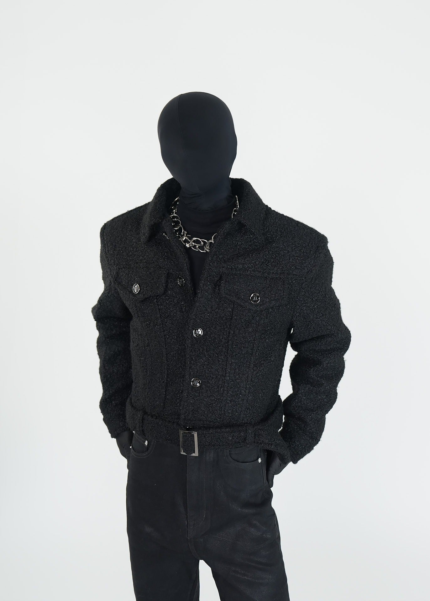 Short Shearling Padded Jacket - Rick Circus
