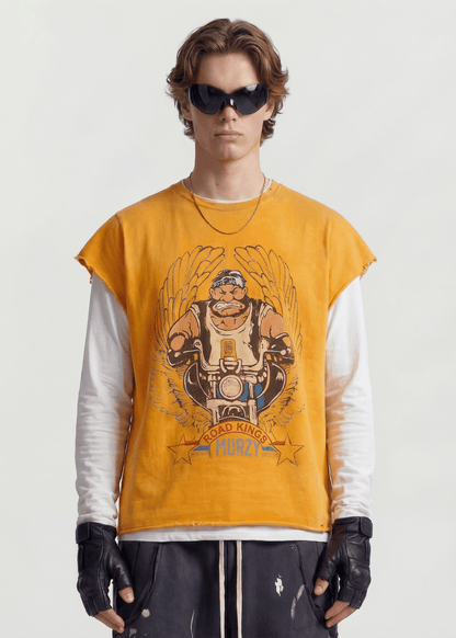 Sleeveless Graphic T-Shirt - Rick Circus