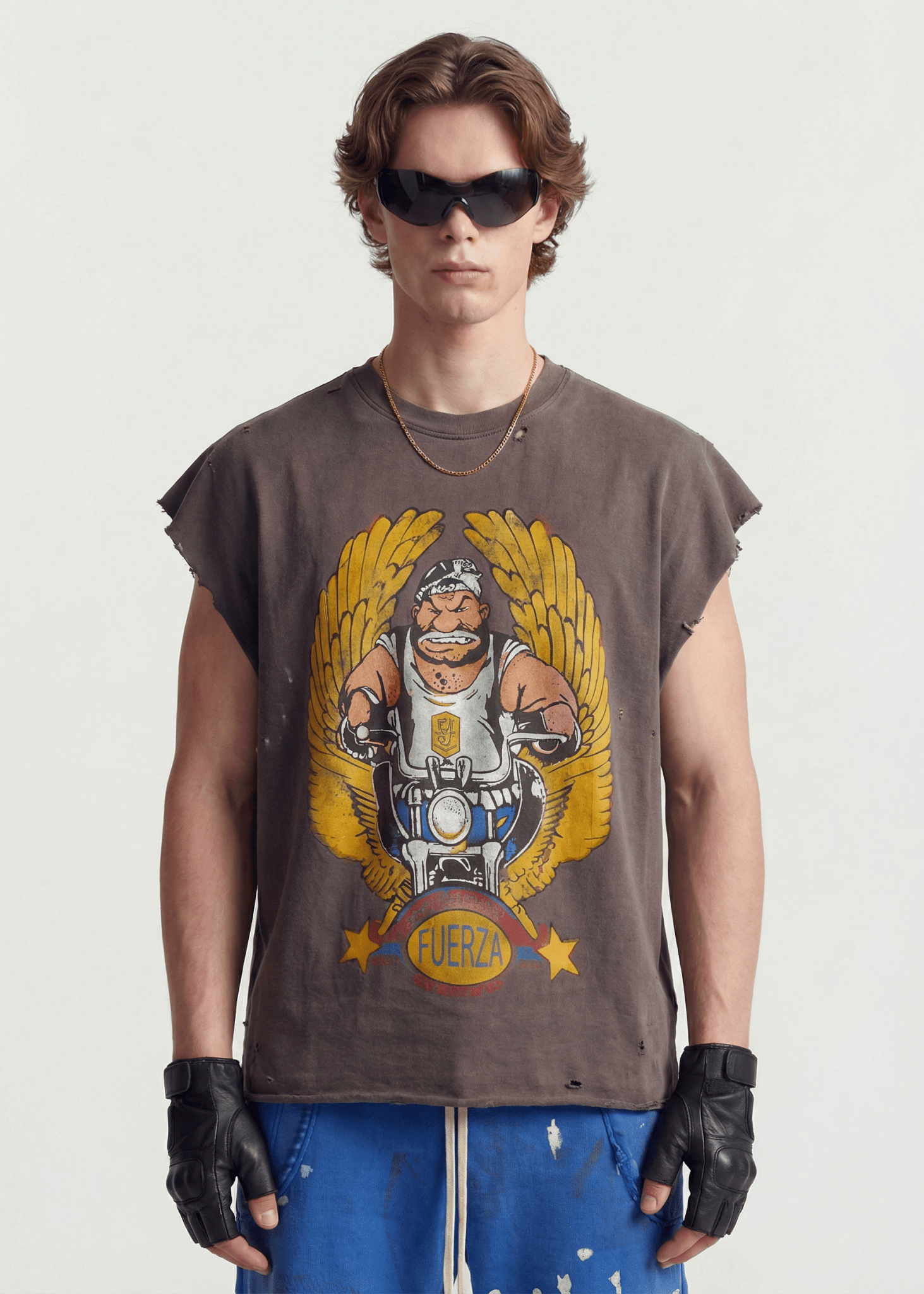 Sleeveless Graphic T-Shirt - Rick Circus