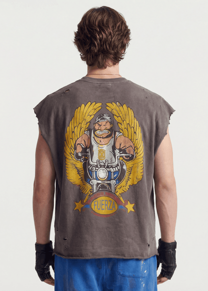 Sleeveless Graphic T-Shirt - Rick Circus