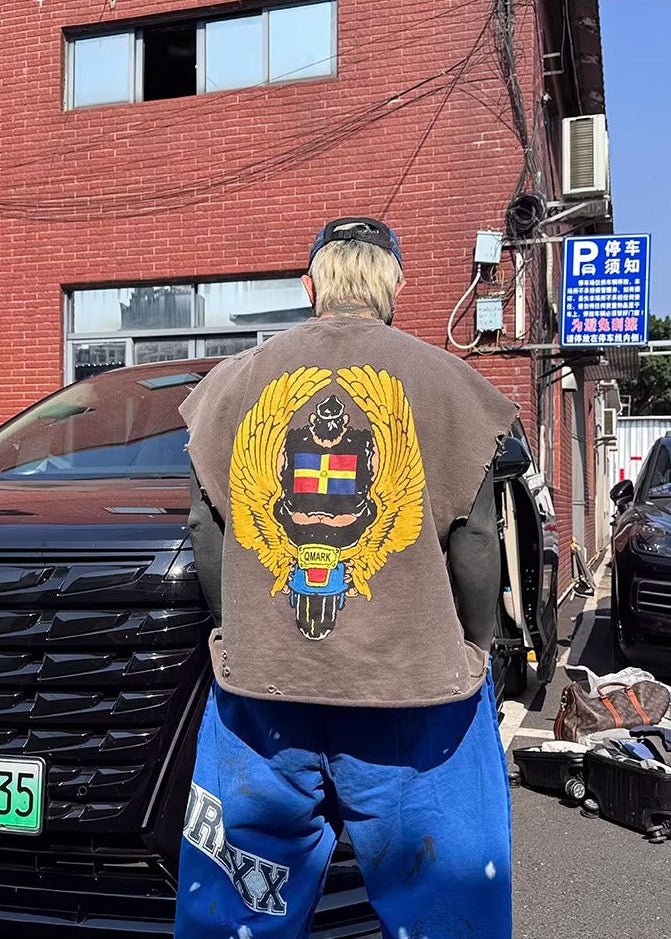 Sleeveless Graphic T-Shirt - Rick Circus