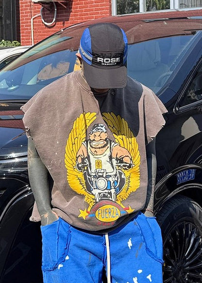 Sleeveless Graphic T-Shirt - Rick Circus