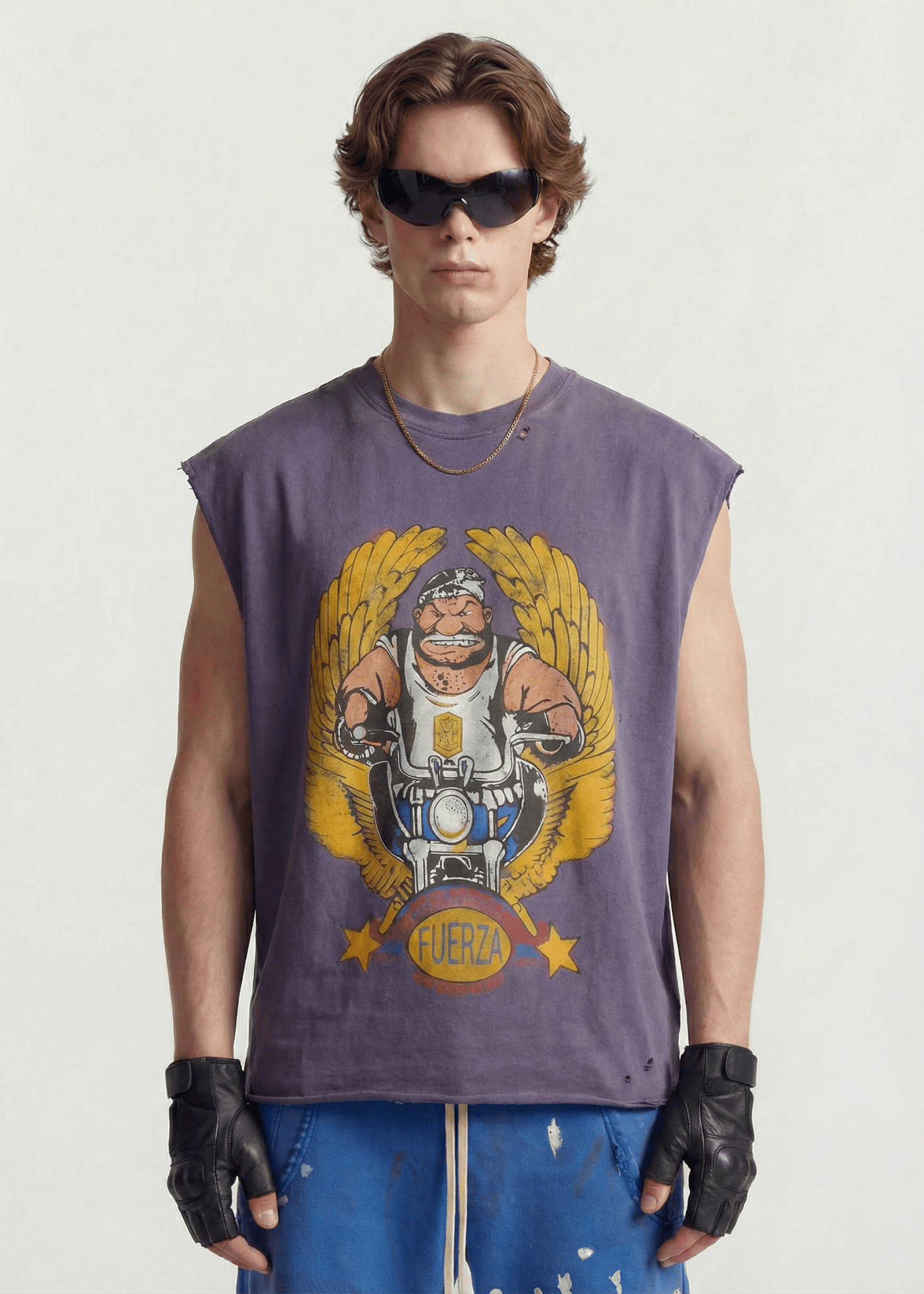 Sleeveless Graphic T-Shirt - Rick Circus