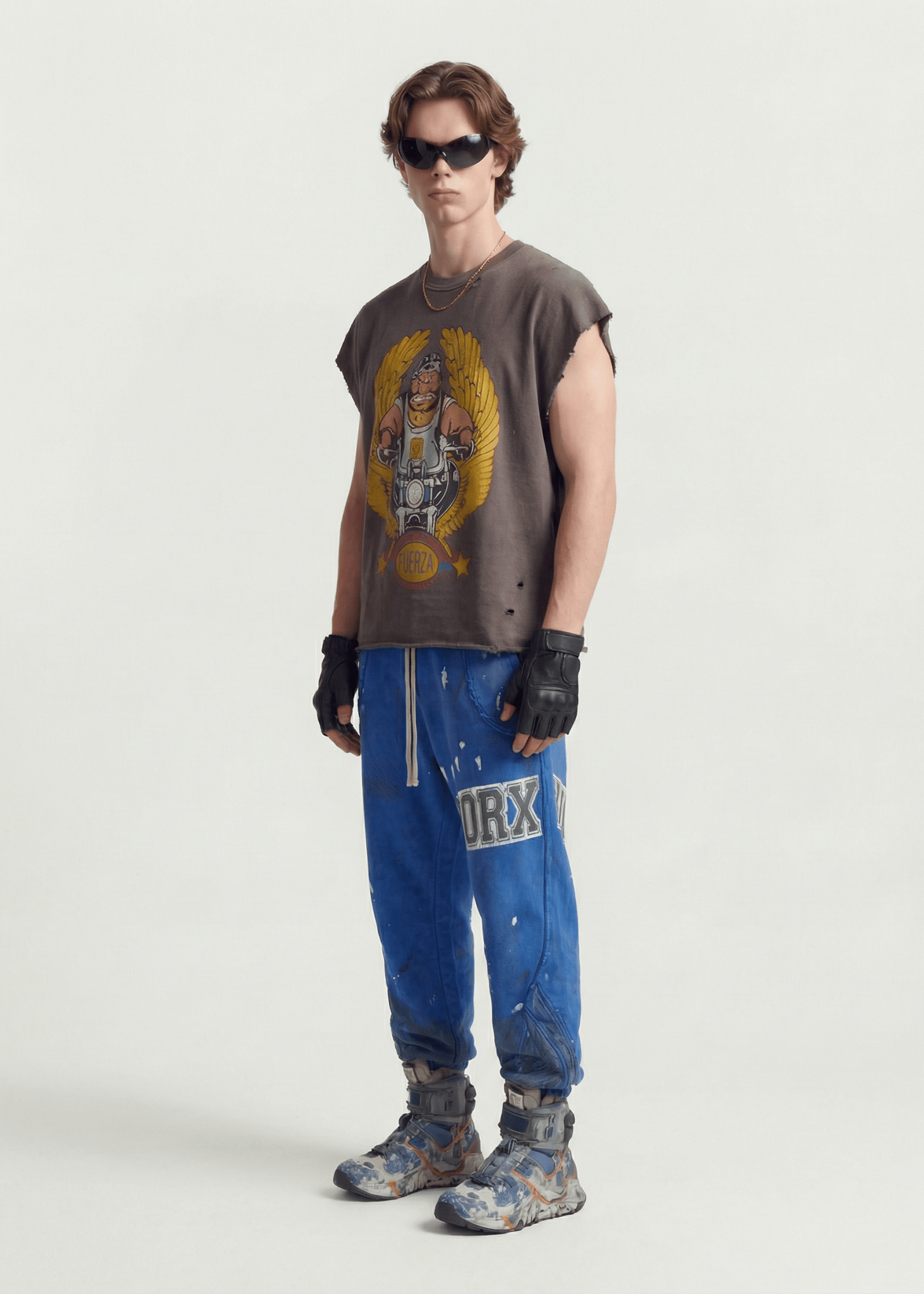 Sleeveless Graphic T-Shirt - Rick Circus