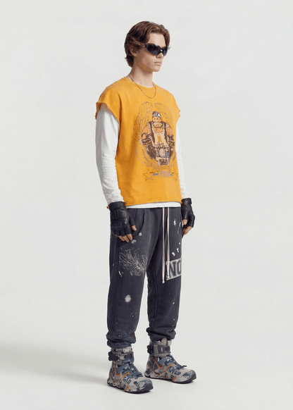 Sleeveless Graphic T-Shirt - Rick Circus