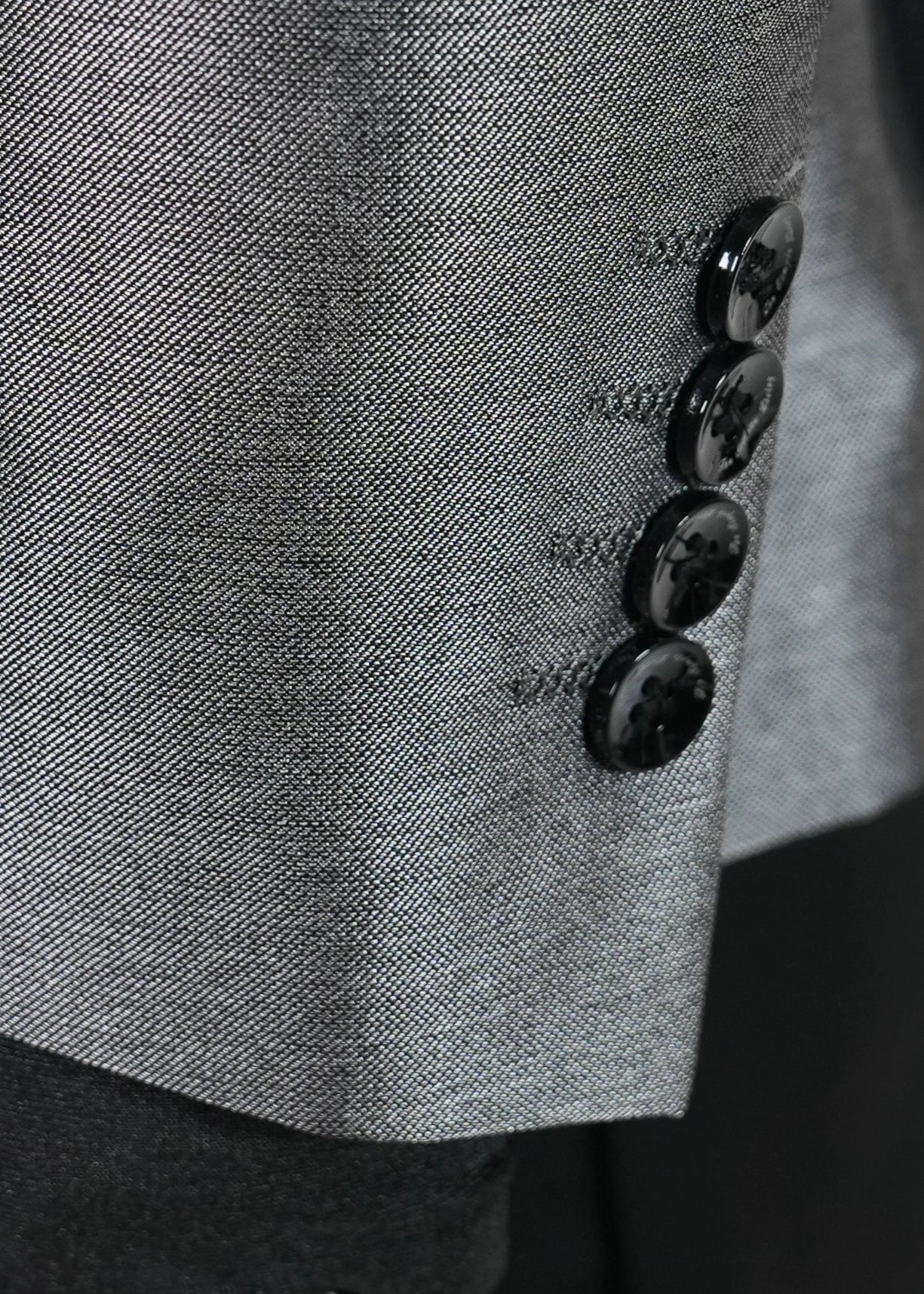 Slim Fit Liquid Silver Blazer - Rick Circus