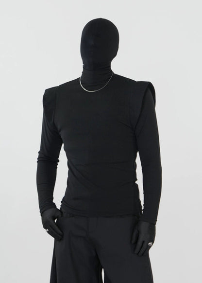 Slim - Fit Stretch Turtleneck Long Sleeve T-Shirt - Rick Circus