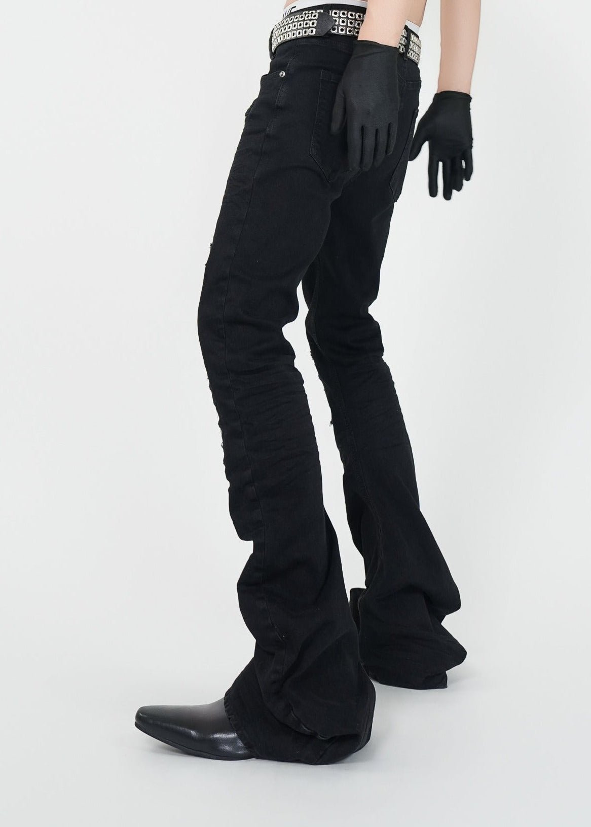 Slim Flared Stacked Jeans - Rick Circus