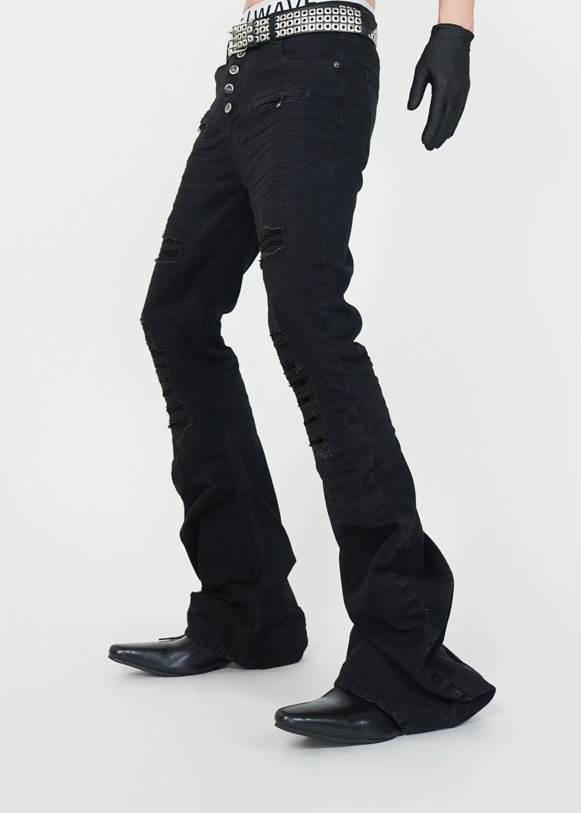 Slim Flared Stacked Jeans - Rick Circus