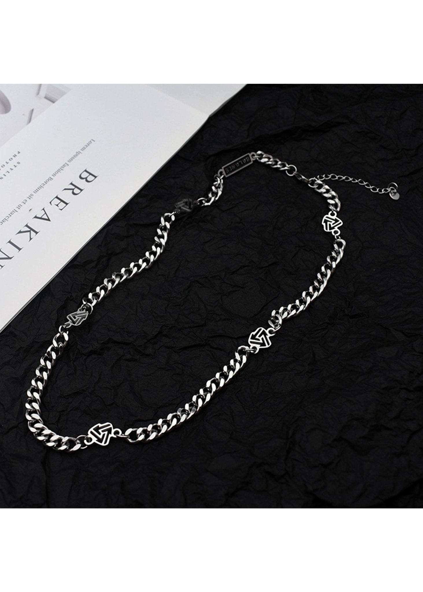 Spliced Geometric Charm Necklace - Rick Circus
