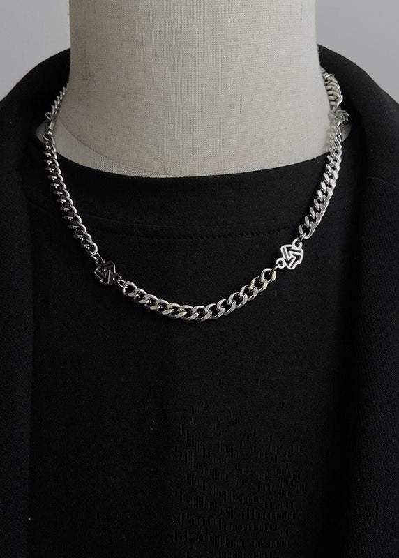 Spliced Geometric Charm Necklace - Rick Circus