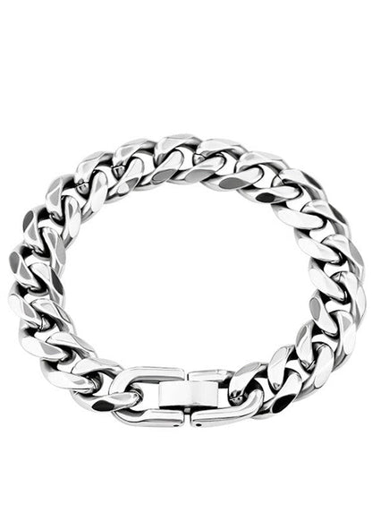 Stainless Steel Cuban Link Bracelet - Rick Circus