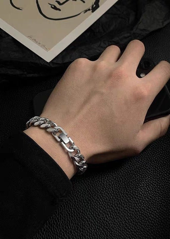 Stainless Steel Cuban Link Bracelet - Rick Circus