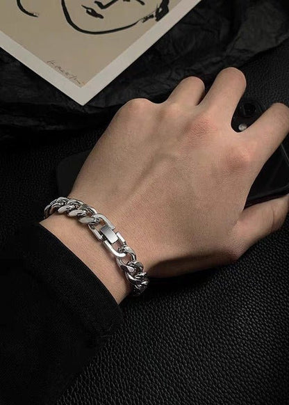 Stainless Steel Cuban Link Bracelet - Rick Circus