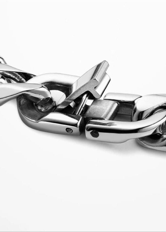 Stainless Steel Cuban Link Bracelet - Rick Circus