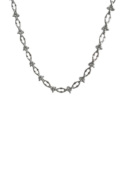 Stainless Steel Thorn Knot Chain Necklace - Rick Circus