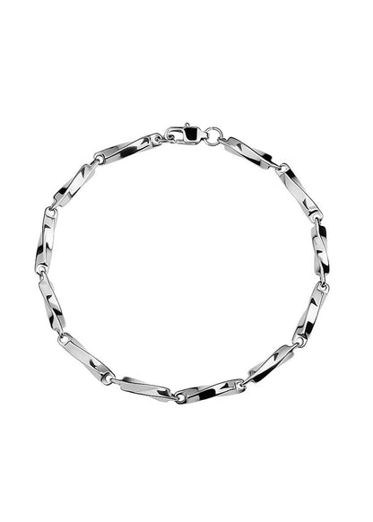 Stainless Steel Twisted Link Bracelet - Rick Circus