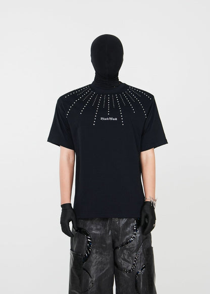 Starry Rhinestone Embellished T-Shirt - Rick Circus