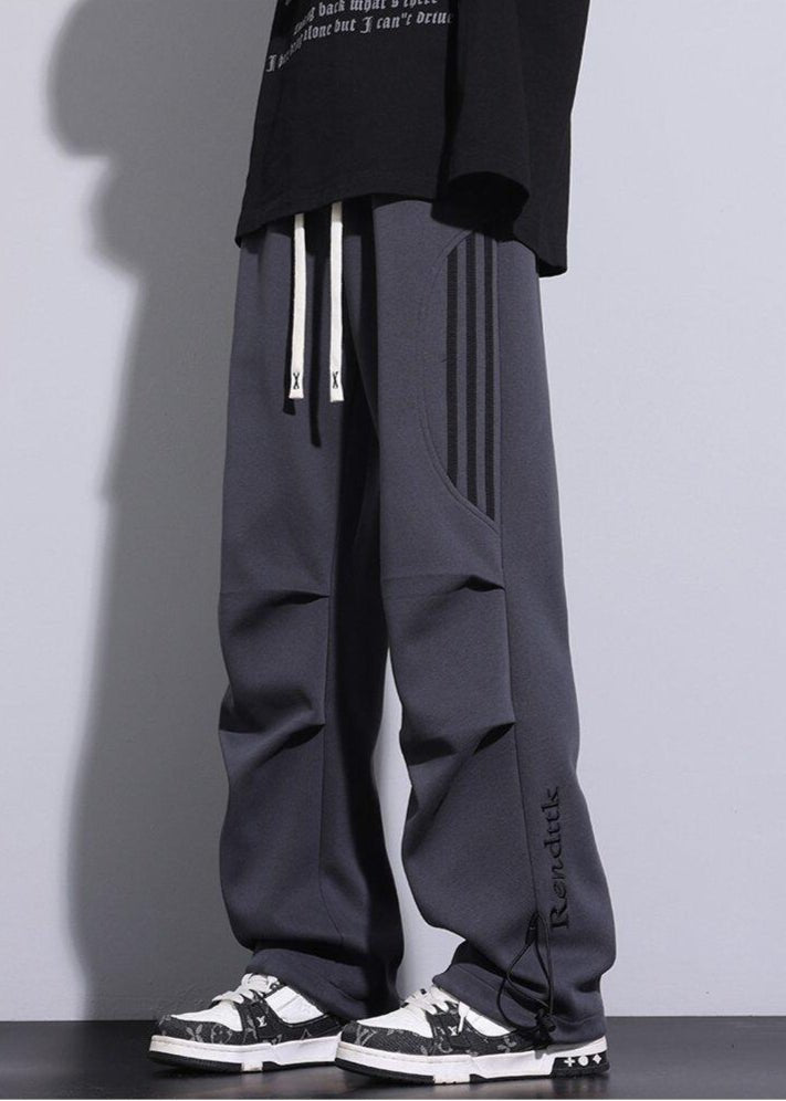 Streetwear Striped Panel Sweatpants - Rick Circus
