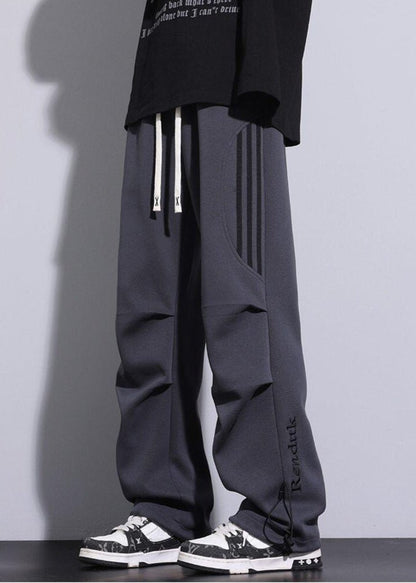 Streetwear Striped Panel Sweatpants - Rick Circus