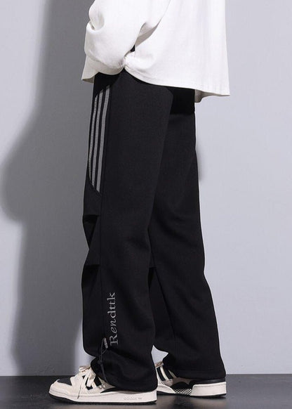 Streetwear Striped Panel Sweatpants - Rick Circus