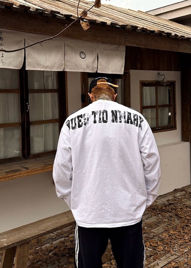 Striped Graphic Long Sleeve Tee - Rick Circus