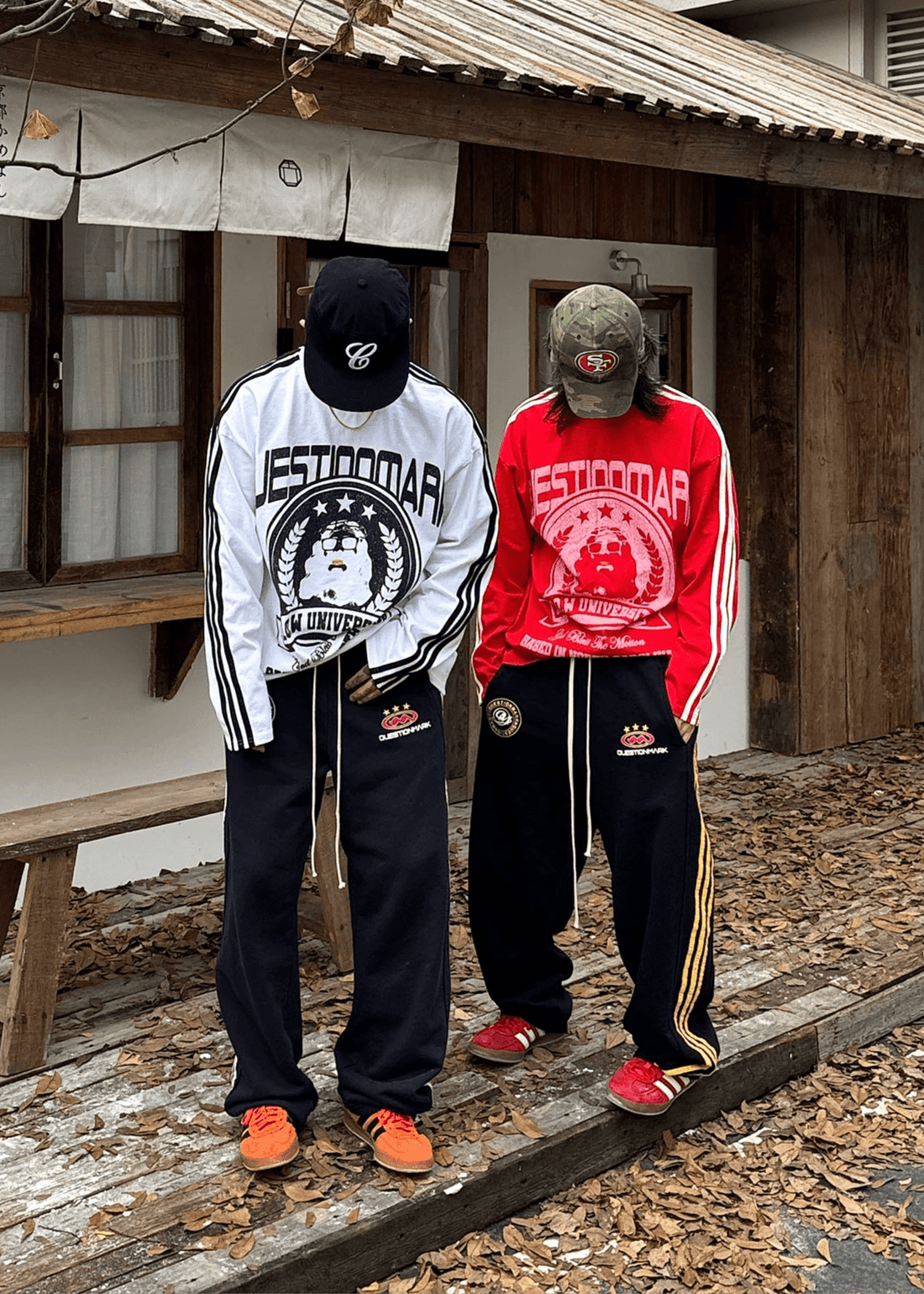 Striped Graphic Long Sleeve Tee - Rick Circus