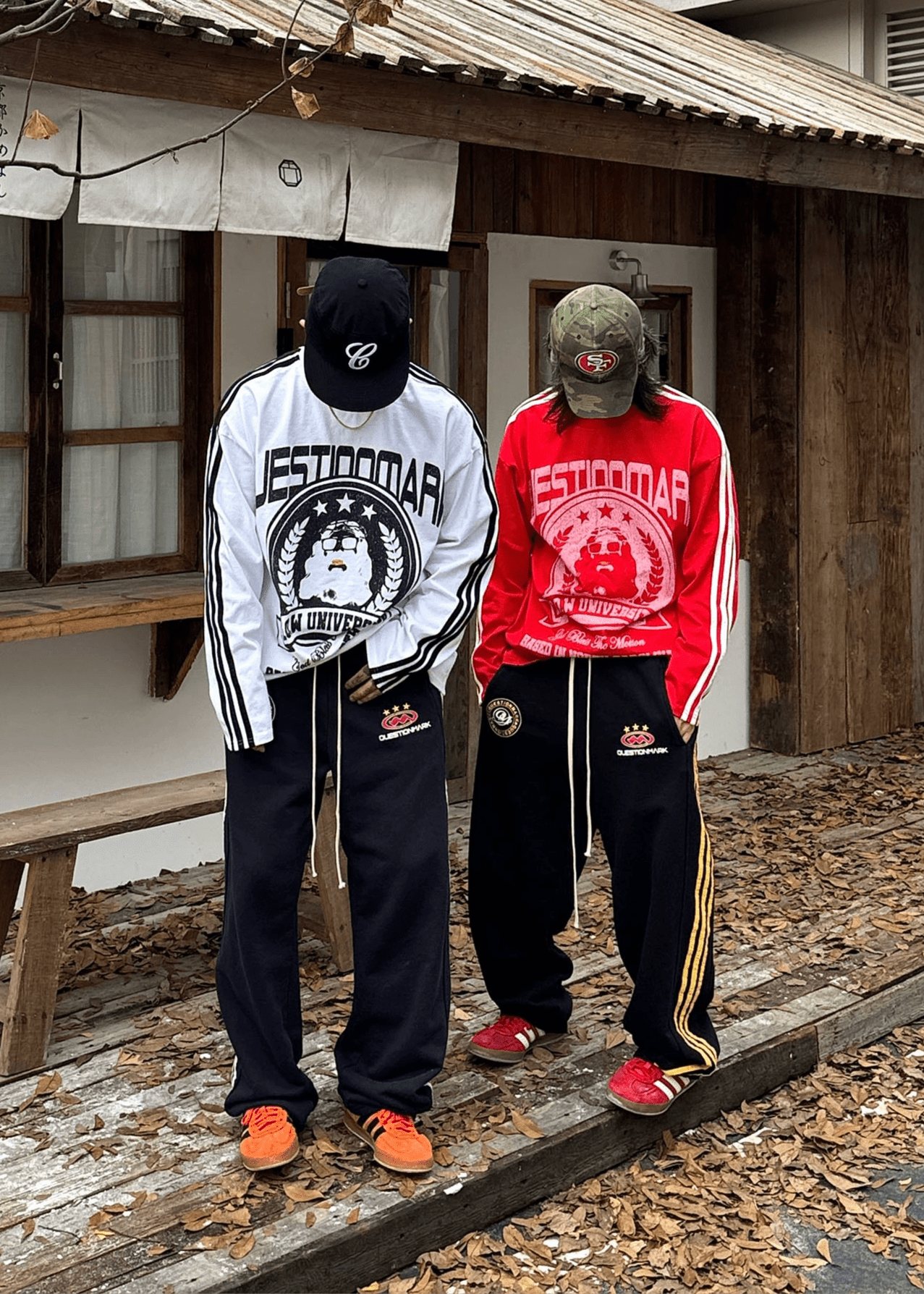 Striped Graphic Long Sleeve Tee - Rick Circus