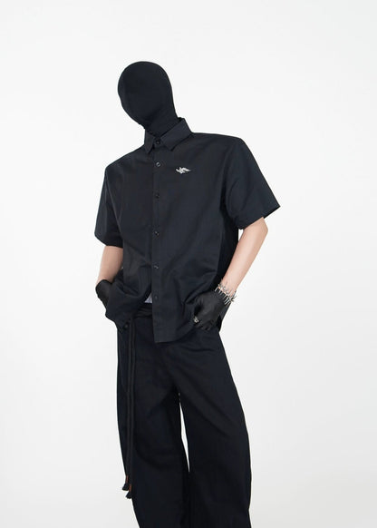 Structured Oversized Short - Sleeve Shirt - Rick Circus