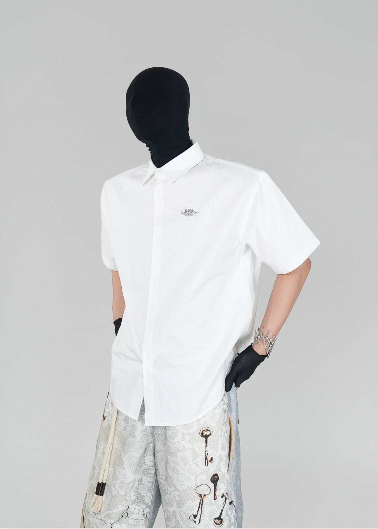 Structured Oversized Short - Sleeve Shirt - Rick Circus