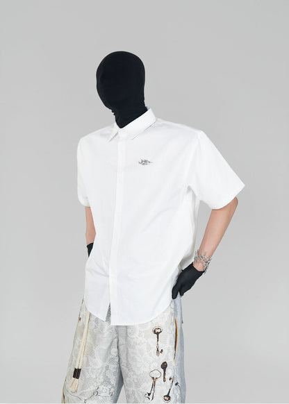 Structured Oversized Short - Sleeve Shirt - Rick Circus