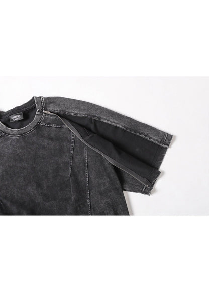 Structured Panel Streetwear Tee - Rick Circus