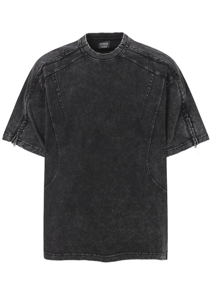 Structured Panel Streetwear Tee - Rick Circus
