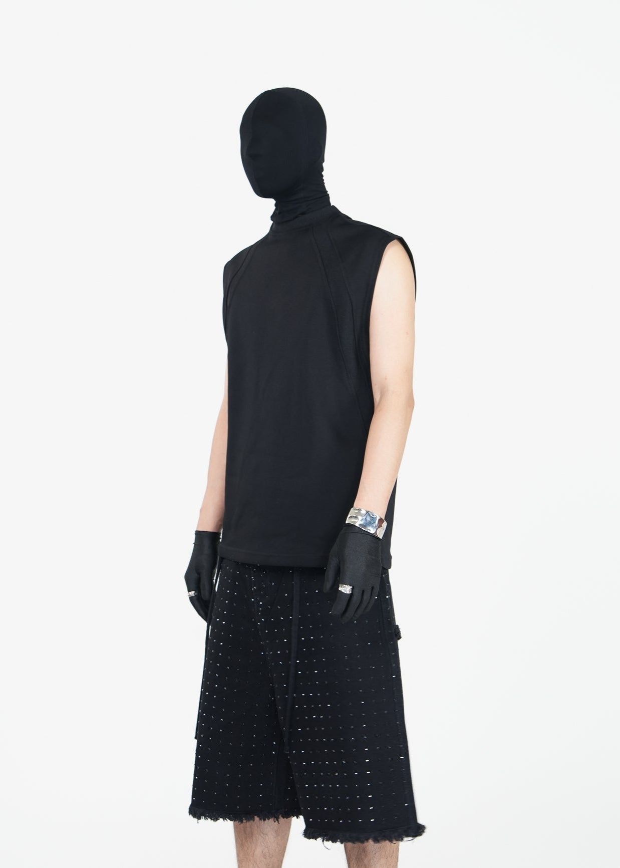 Structured Sleeveless Top in Minimalist Cut - Rick Circus