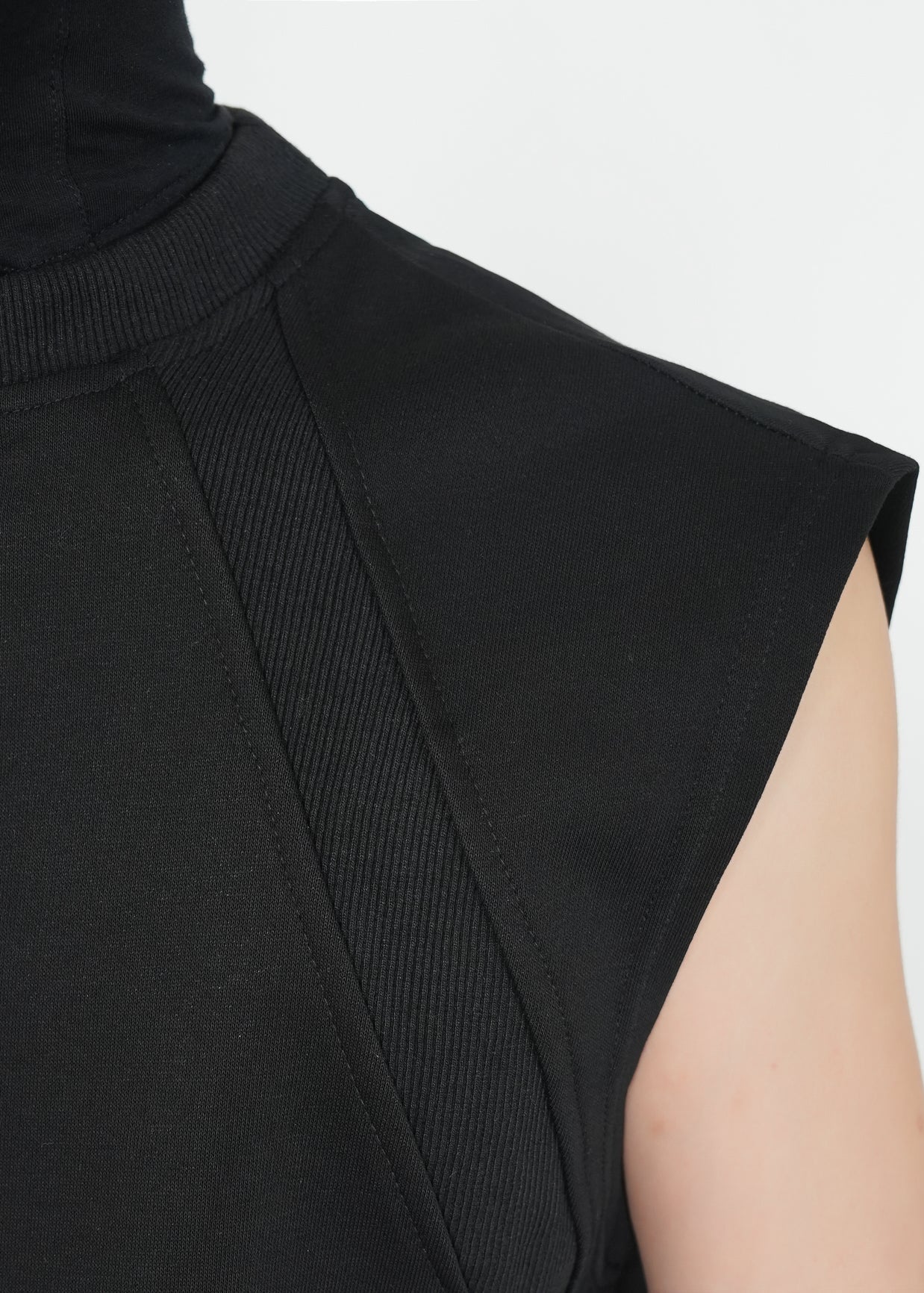 Structured Sleeveless Top in Minimalist Cut - Rick Circus