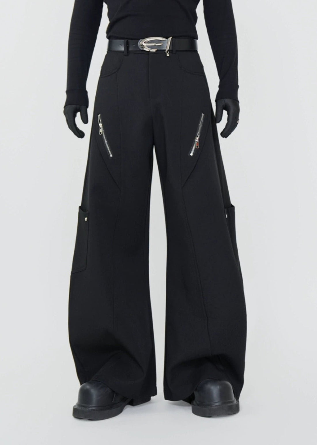 Structured Wide - Leg Blade Pants - Rick Circus