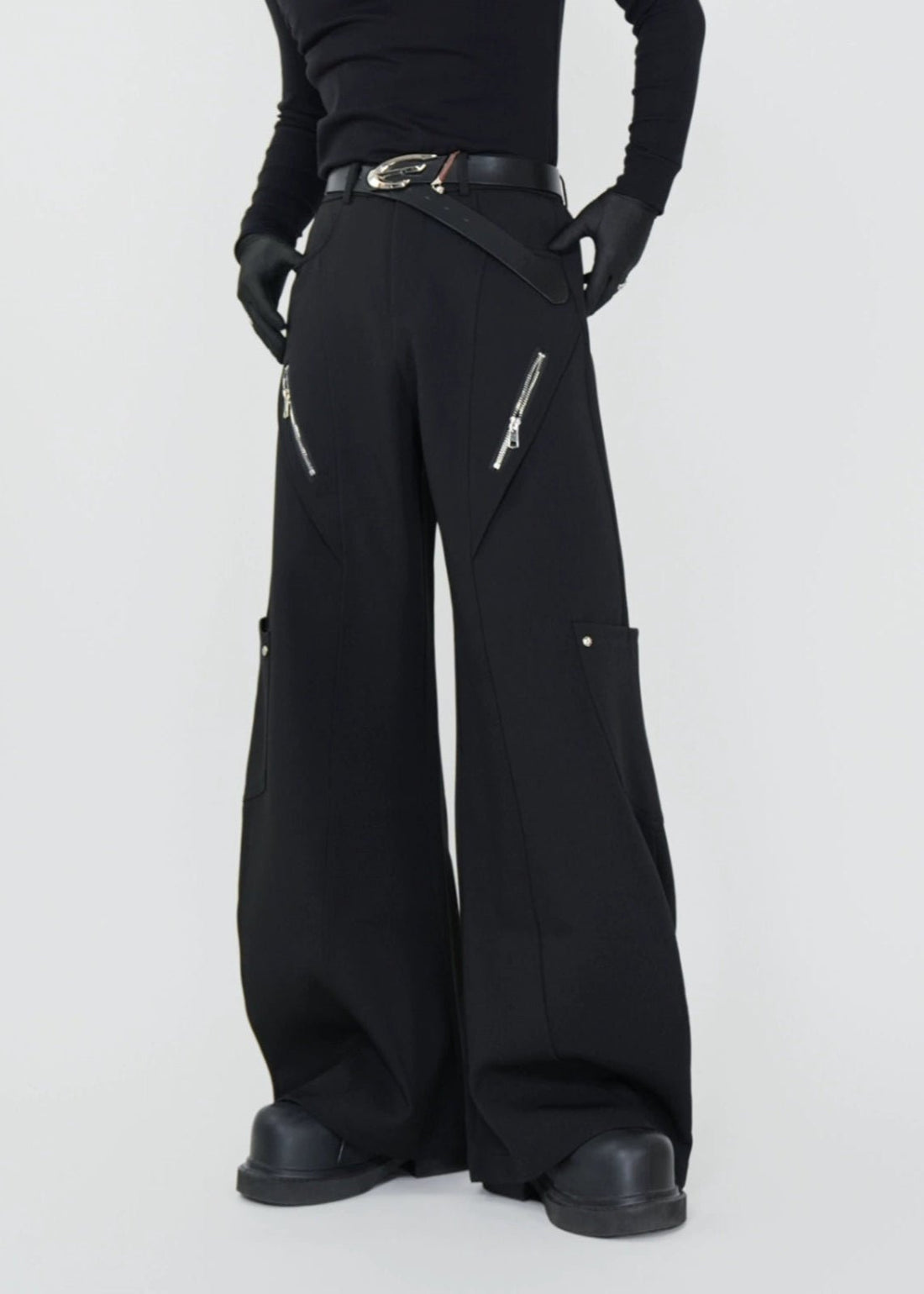 Structured Wide - Leg Blade Pants - Rick Circus