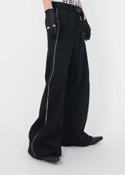 Structured Wide - Leg Trousers - Rick Circus