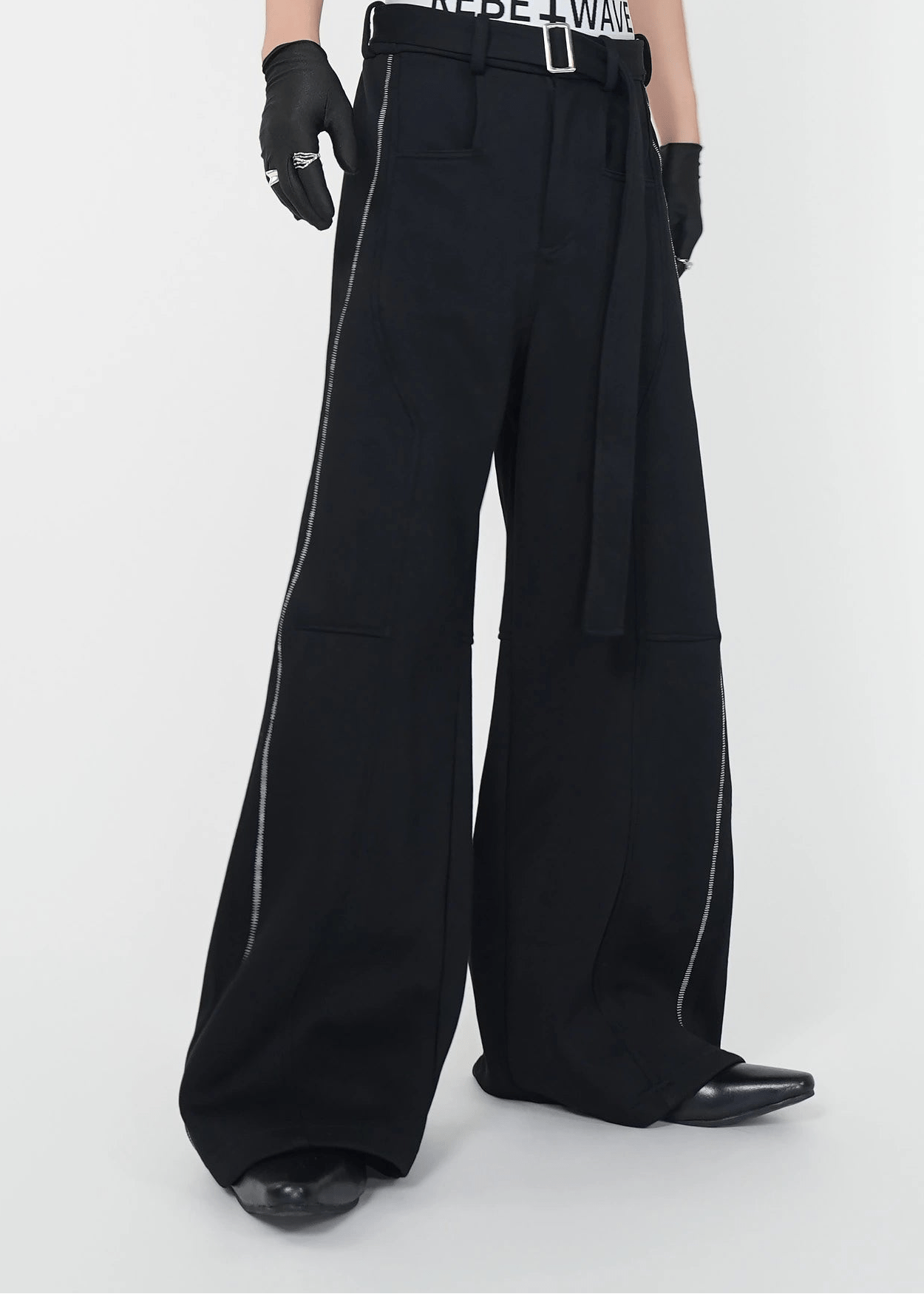 Structured Wide - Leg Trousers - Rick Circus