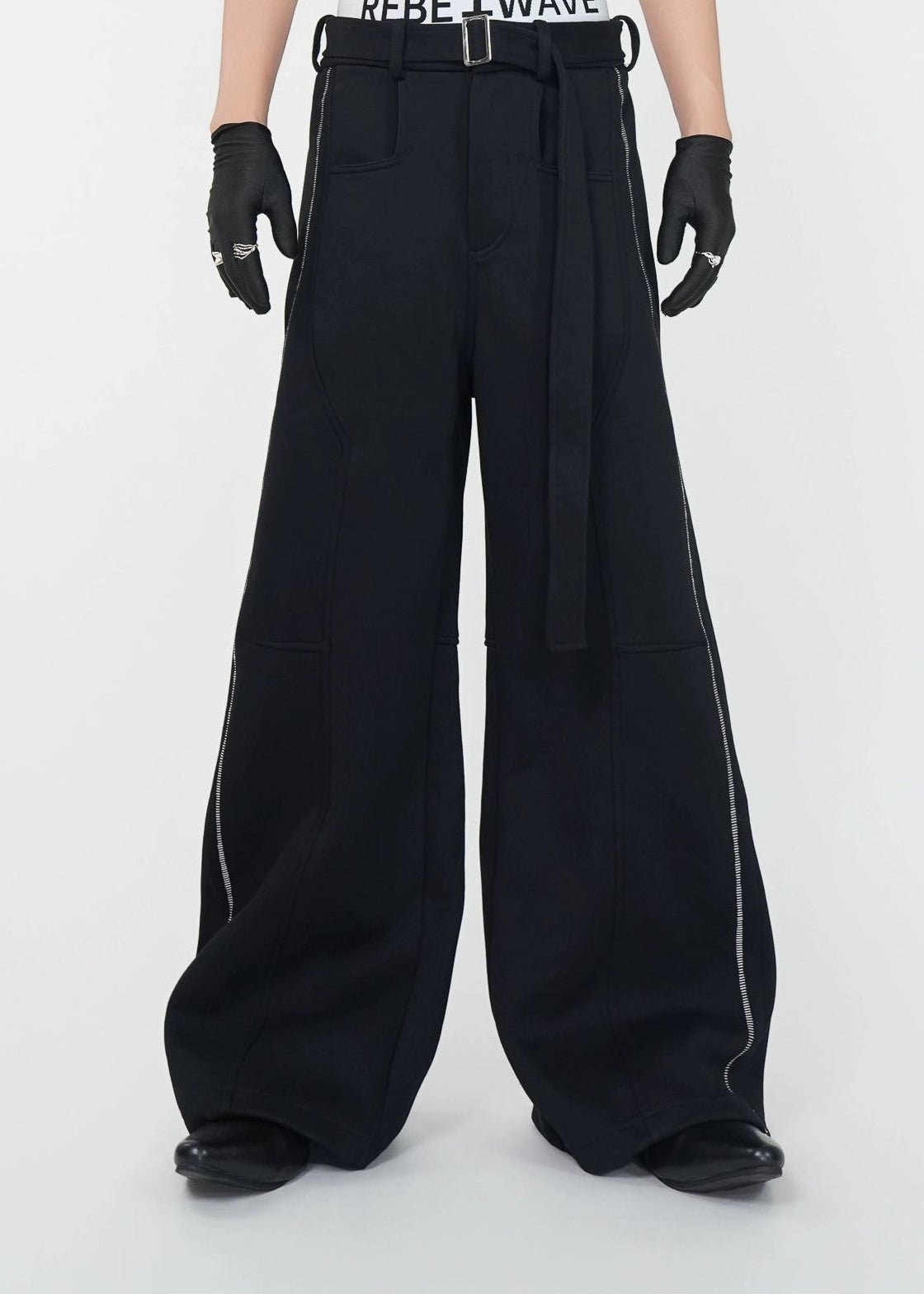 Structured Wide - Leg Trousers - Rick Circus
