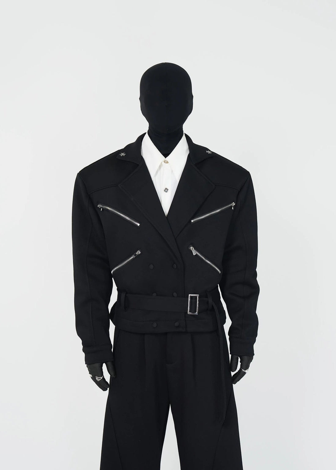 Structured X - Zip Cropped Jacket - Rick Circus