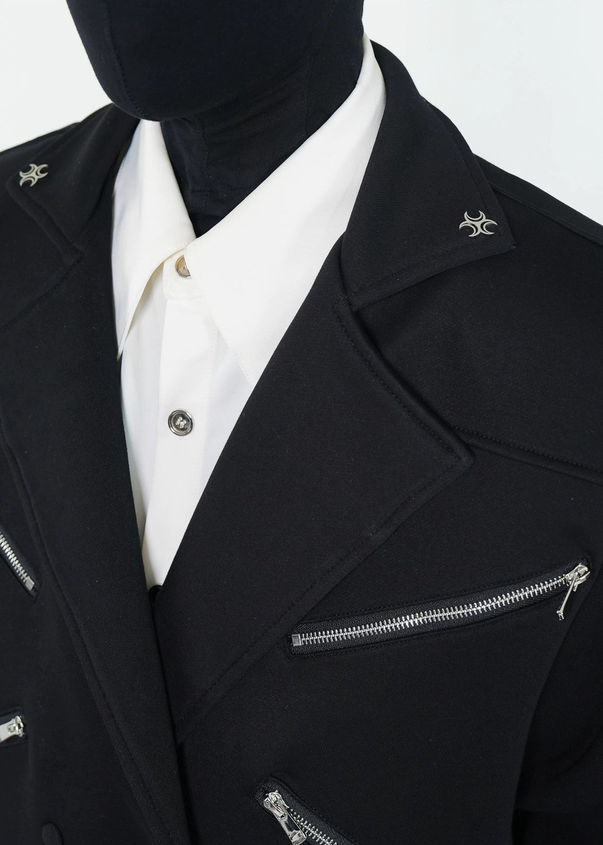 Structured X - Zip Cropped Jacket - Rick Circus