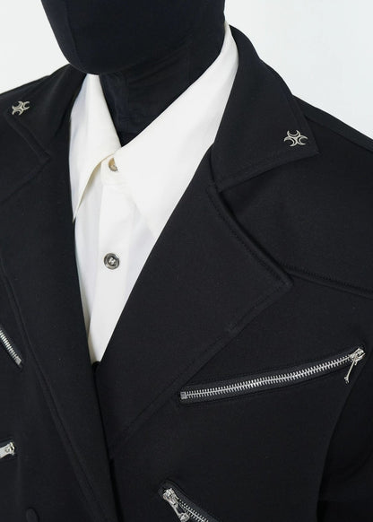 Structured X - Zip Cropped Jacket - Rick Circus