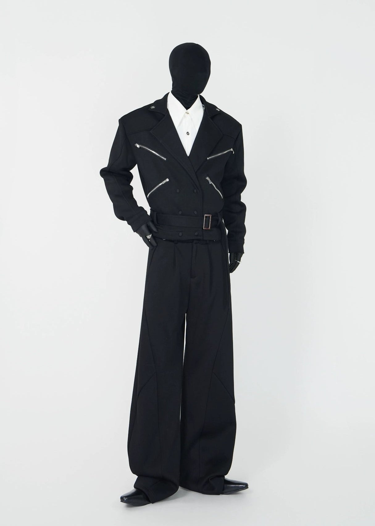 Structured X - Zip Cropped Jacket - Rick Circus