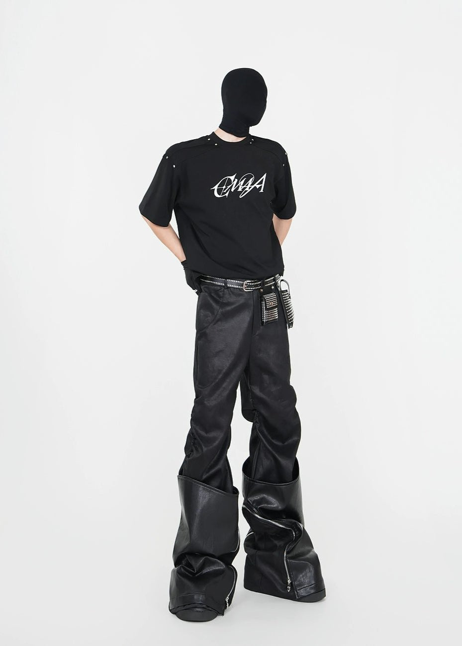 Studded Graphic T-Shirt - Rick Circus